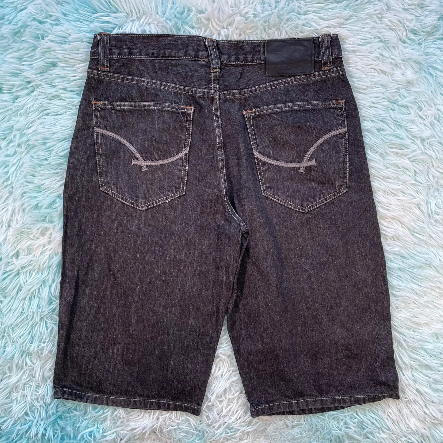 Vintage Navy Ecko Unltd Jean Shorts Jorts - 32W