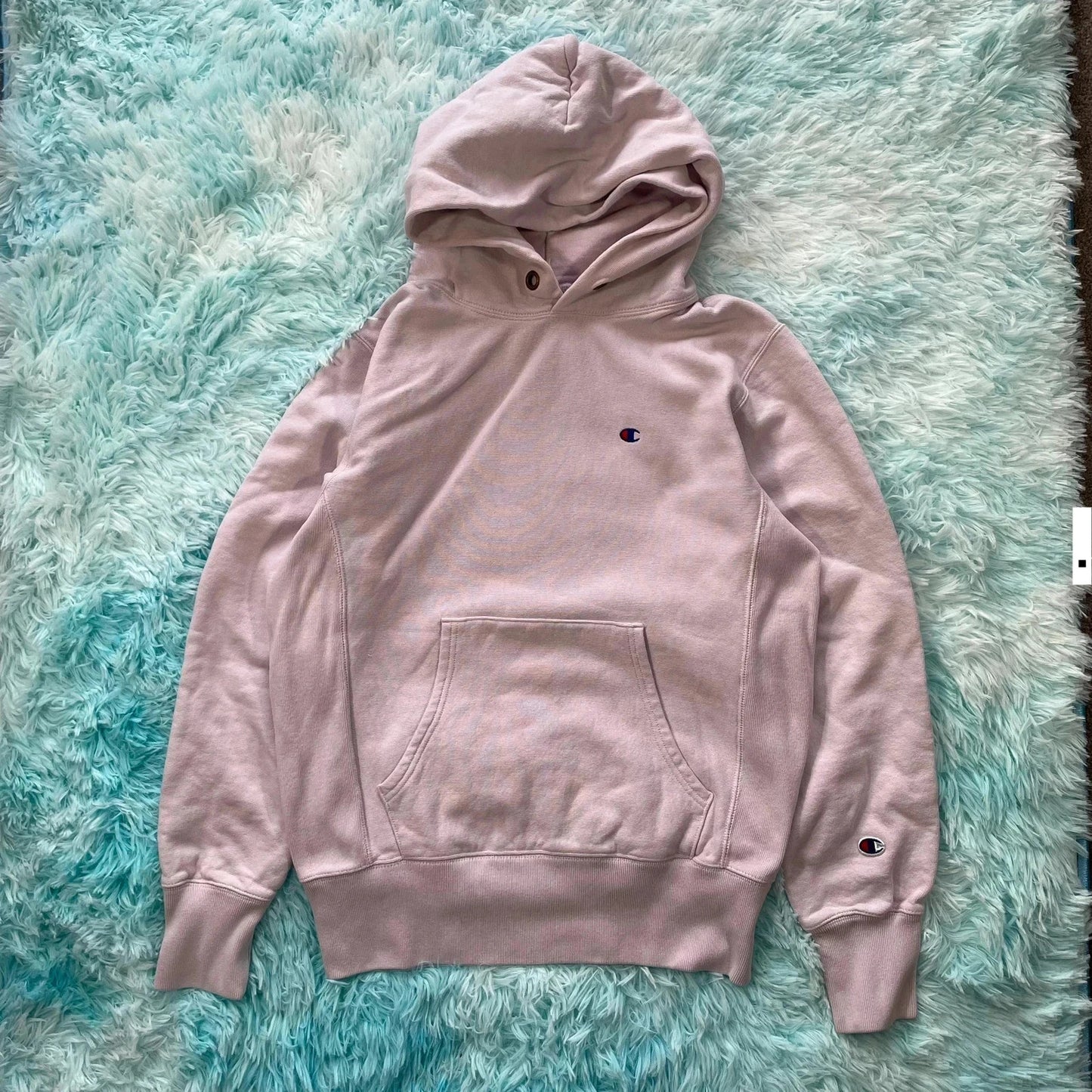 Light Pink Champion Hoodie Reverse Weave - Large