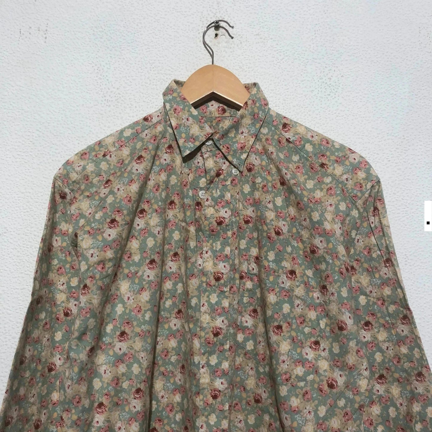 Vintage 90s Floral Patterned Nafnaf Shirt - Small