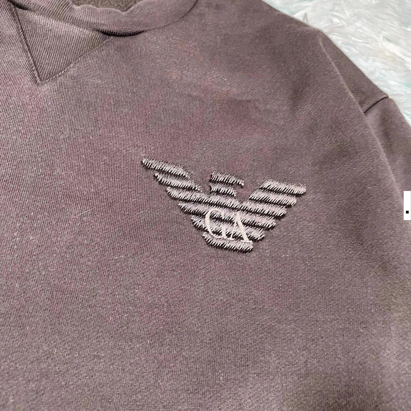Grey Giorgio Armani Sweatshirt - Medium