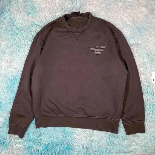 Grey Giorgio Armani Sweatshirt - Medium