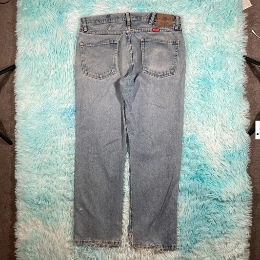 Vintage 00s Blue Wrangler Jeans Straight Leg - 34W 29L