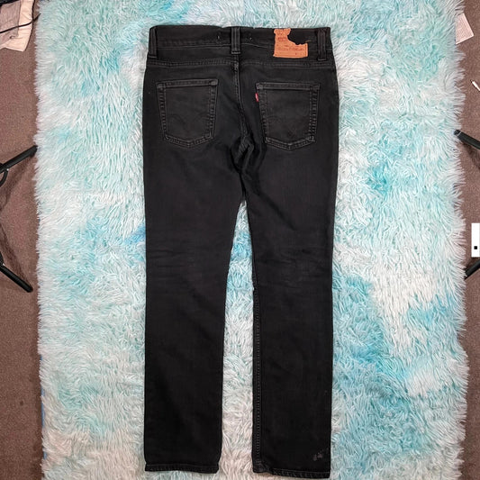 Vintage Black Levi’s 511 Jeans Slim Straight - 34W 32L