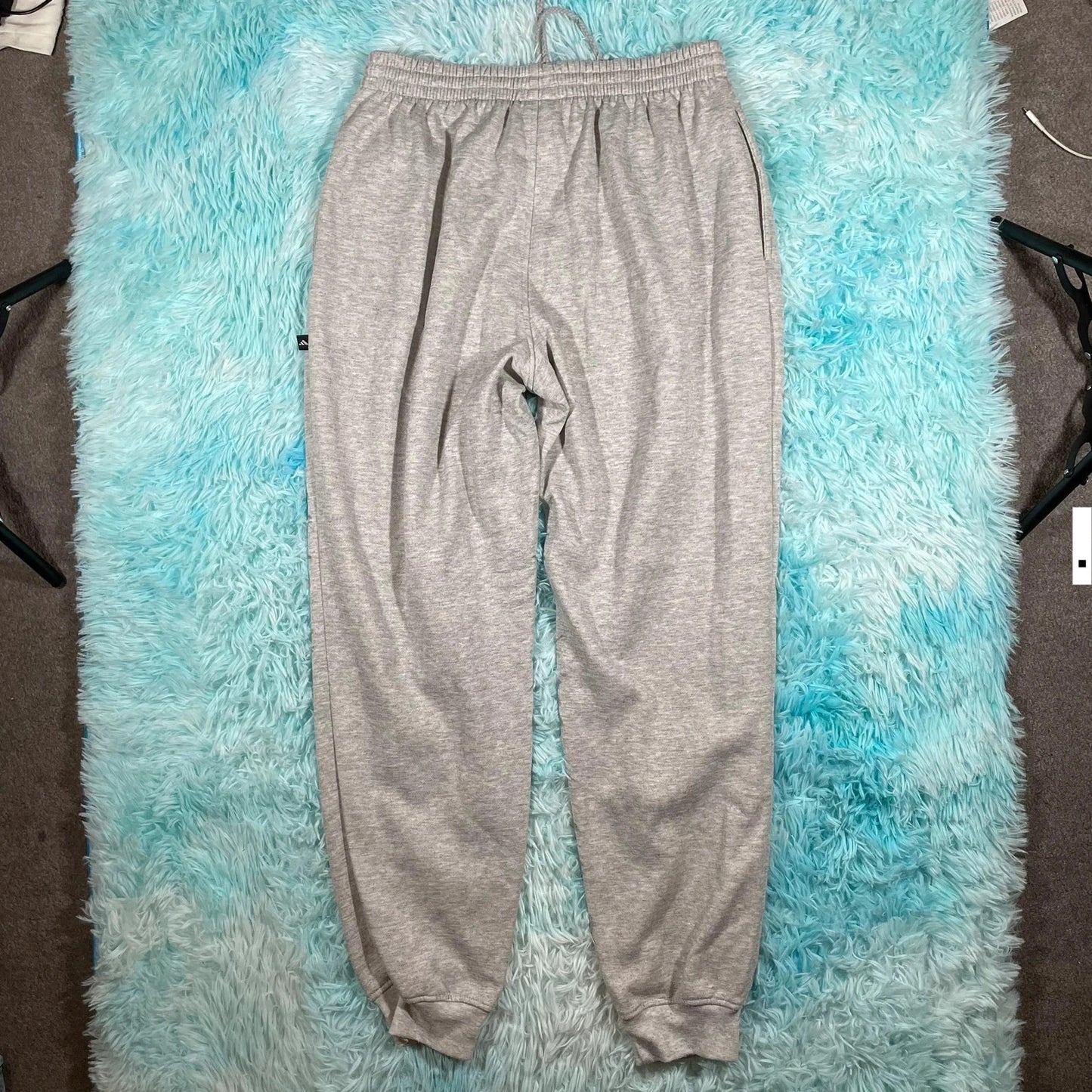 Vintage 90s Grey Adidas Joggers - Medium