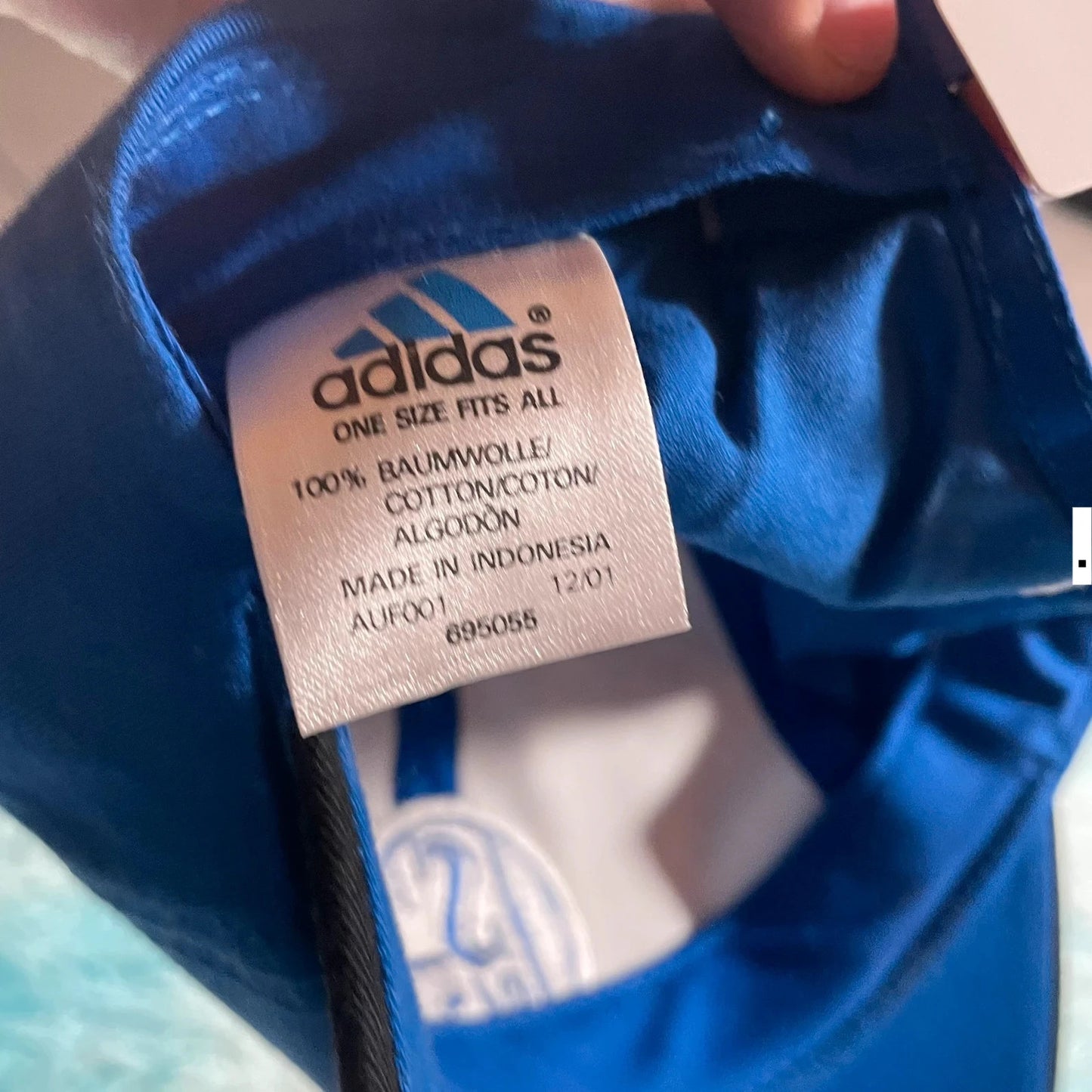 Vintage 90s Blue Schalke Adidas Cap