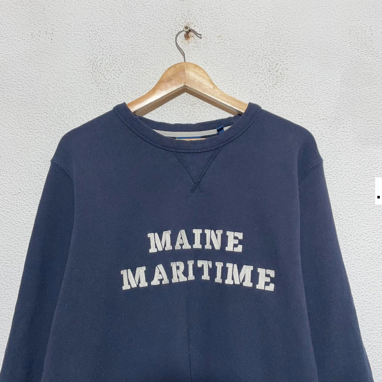 Navy Gant Sweatshirt Maine Maritime - Large