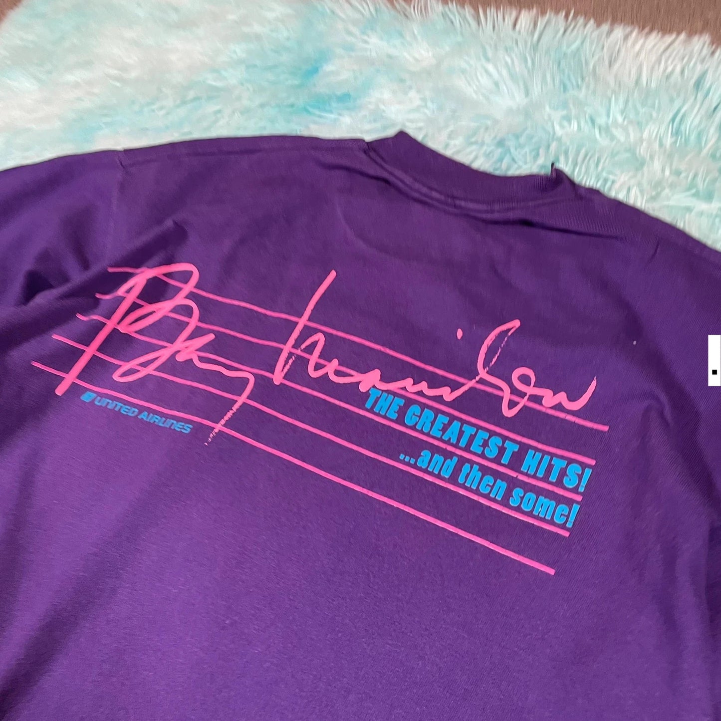 Vintage 90s Purple Barry Manilow T Shirt - XL