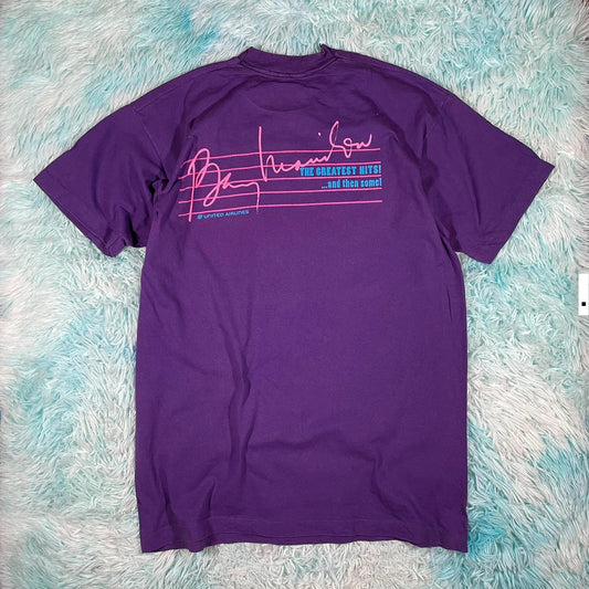 Vintage 90s Purple Barry Manilow T Shirt - XL
