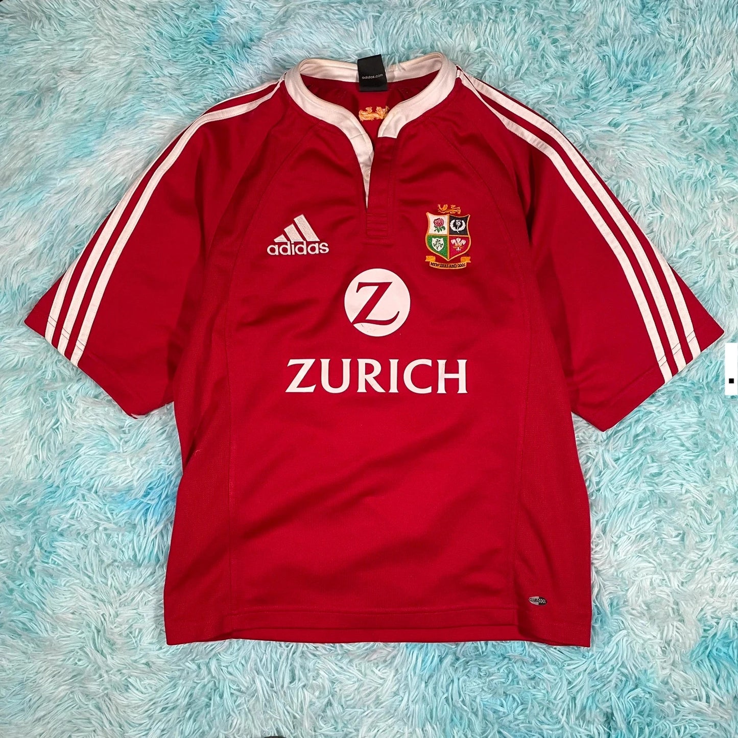Vintage 2005 British Lions Rugby Shirt Adidas - Small
