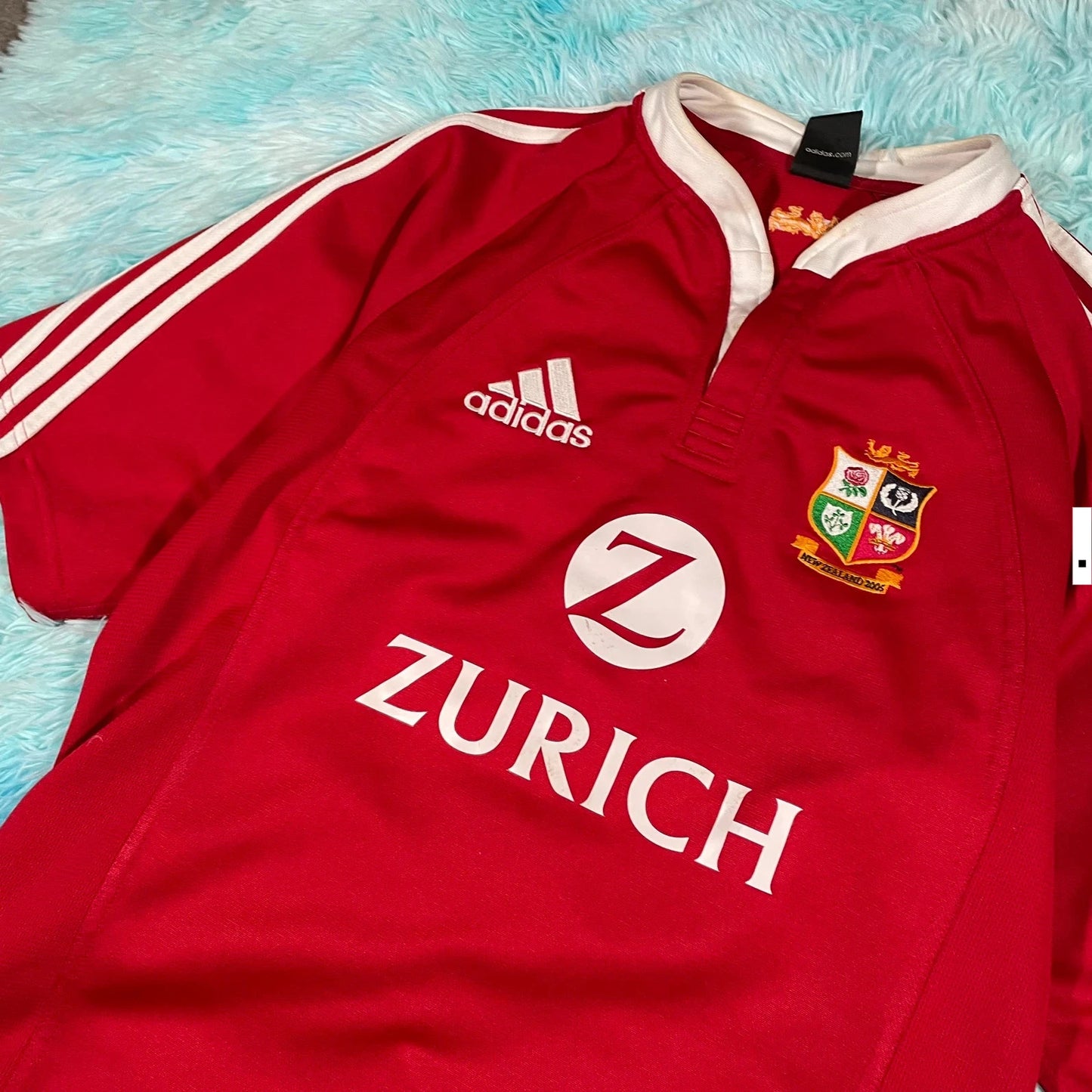 Vintage 2005 British Lions Rugby Shirt Adidas - Small