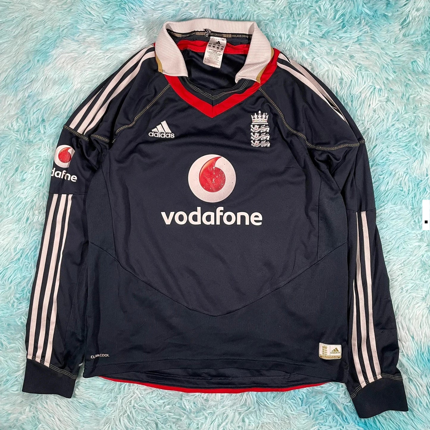 Vintage 2008 England Cricket Shirt Adidas - Large