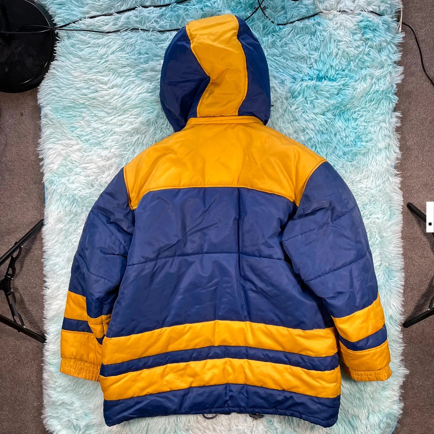 Vintage 90s Subbuteo Managers Puffer Coat - Large