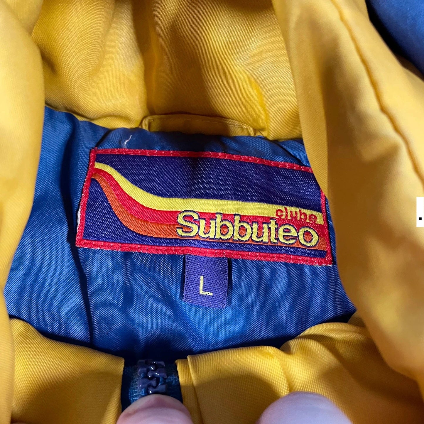 Vintage 90s Subbuteo Managers Puffer Coat - Large