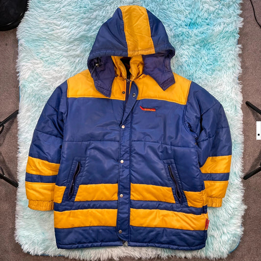 Vintage 90s Subbuteo Managers Puffer Coat - Large