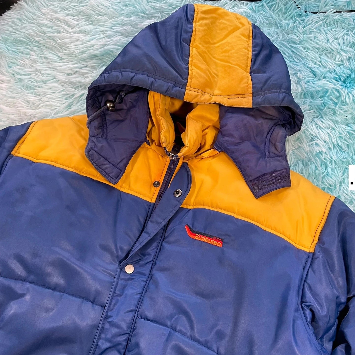 Vintage 90s Subbuteo Managers Puffer Coat - Large