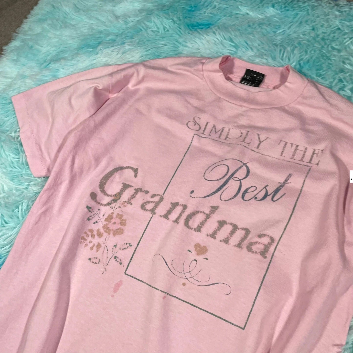 Vintage 80s Pink Grandma Graphic T Shirt - large