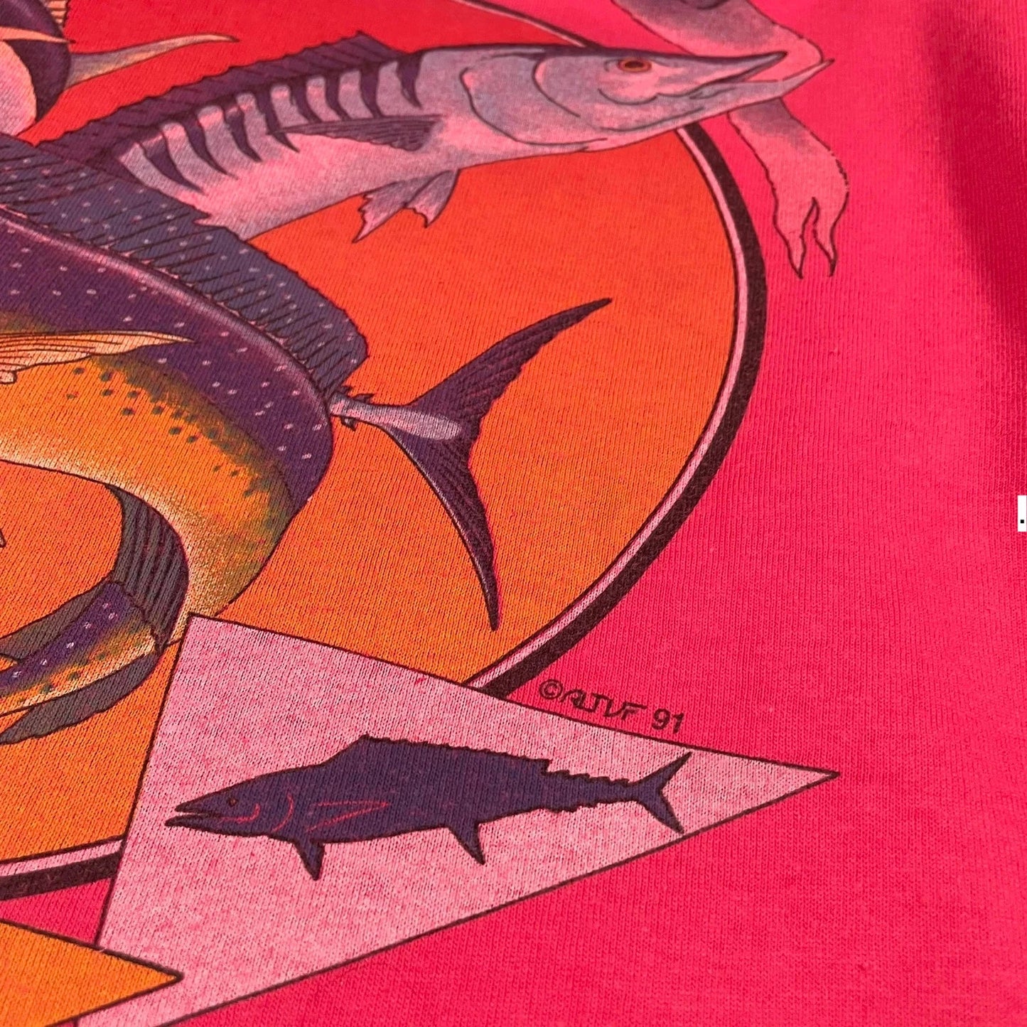 Vintage 90s Red Yacht Club Graphic T Shirt - XXL