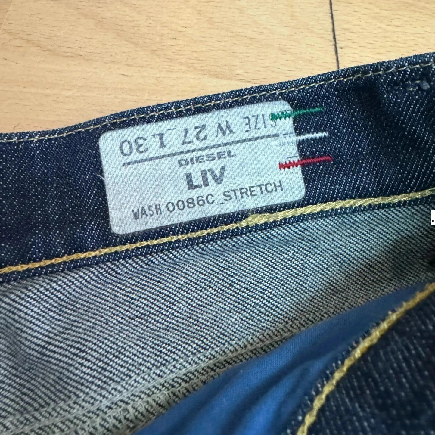 Vintage Navy Diesel Jeans Liv Taper - 27W 30L