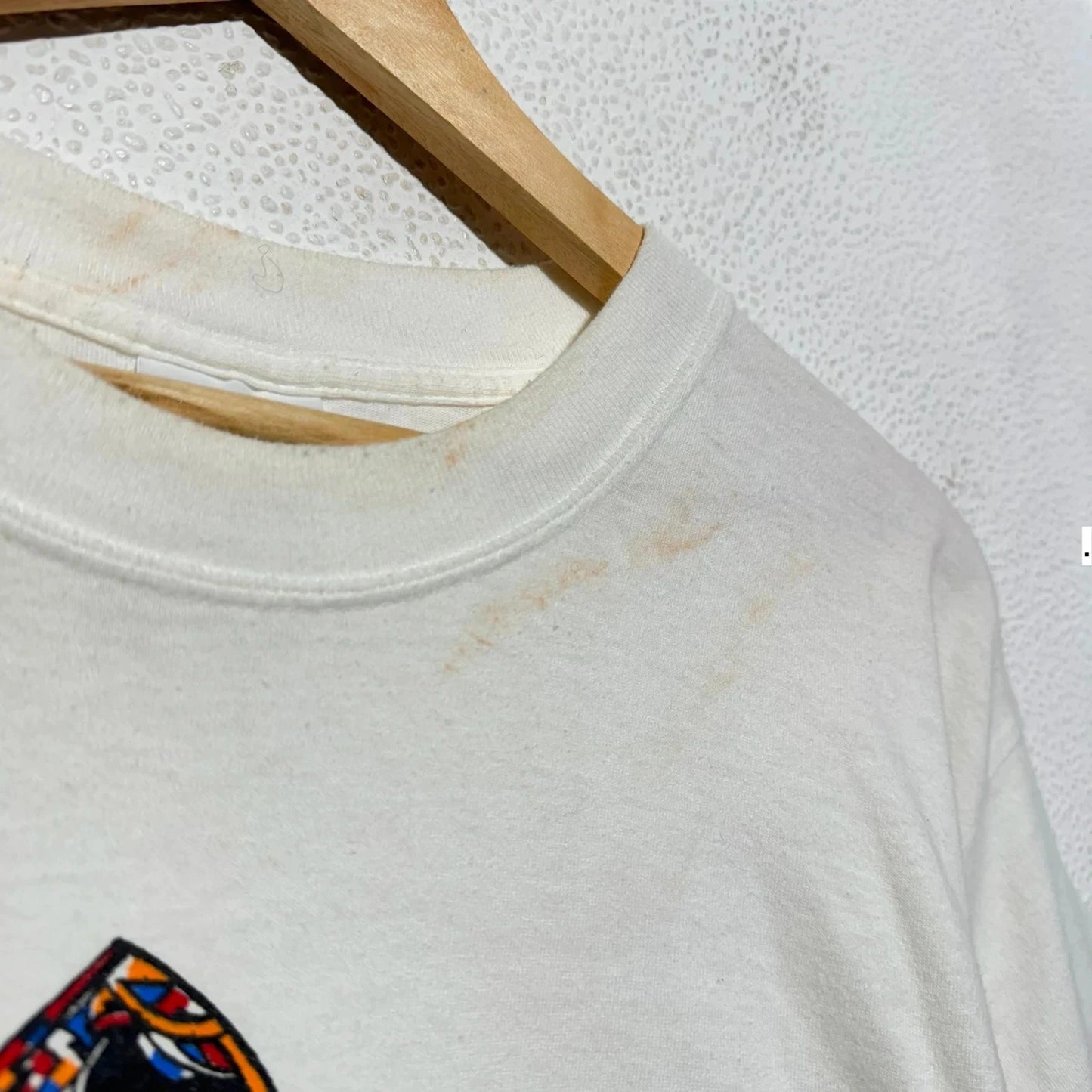 Vintage 90s White Millennium Graphic T Shirt a