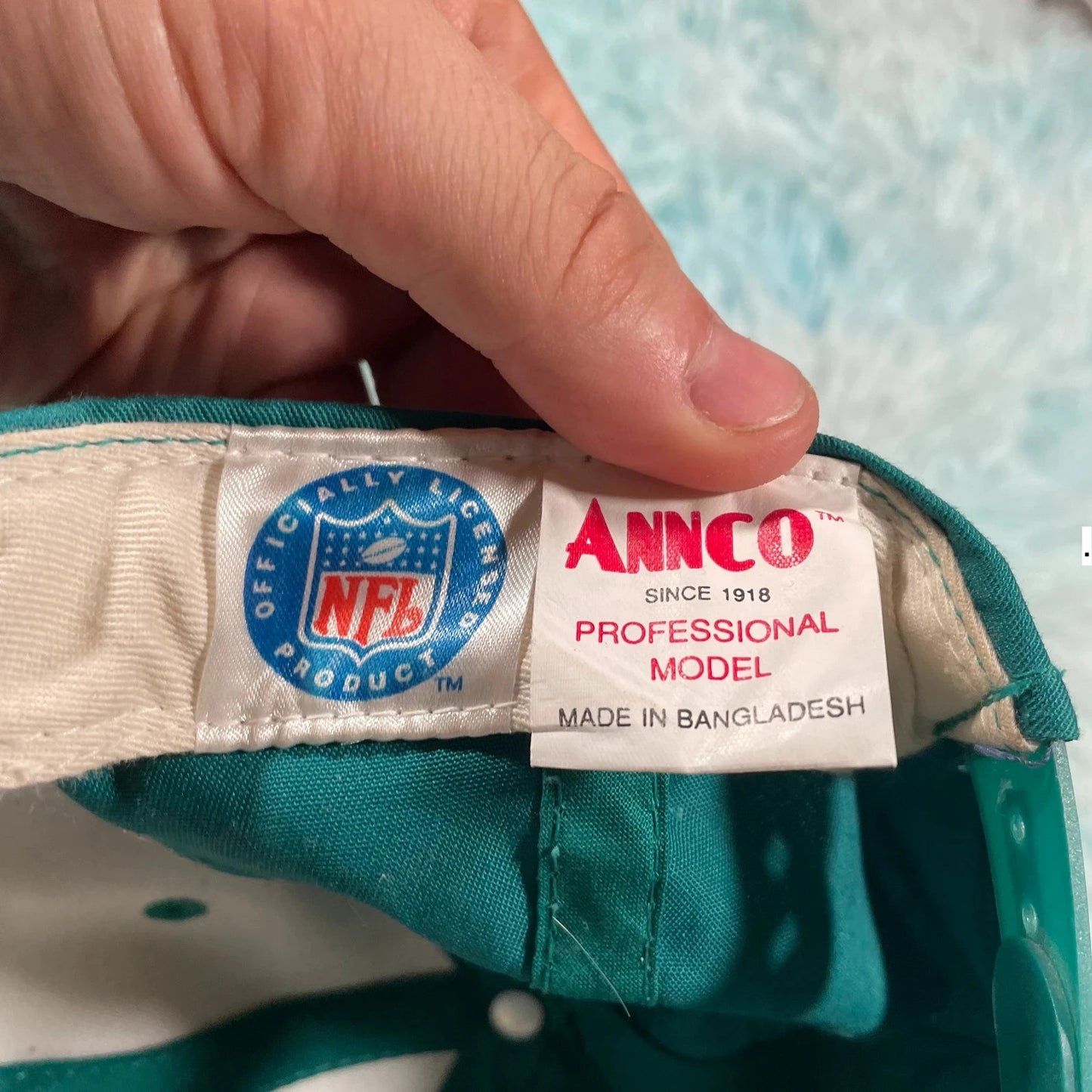 Vintage Turquoise Miami Dolphins Cap