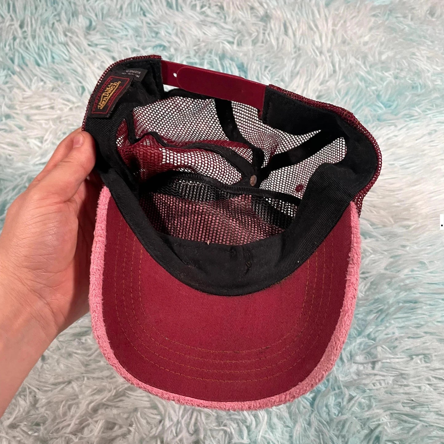 Vintage Pink Von Dutch Cap Felt Trucker