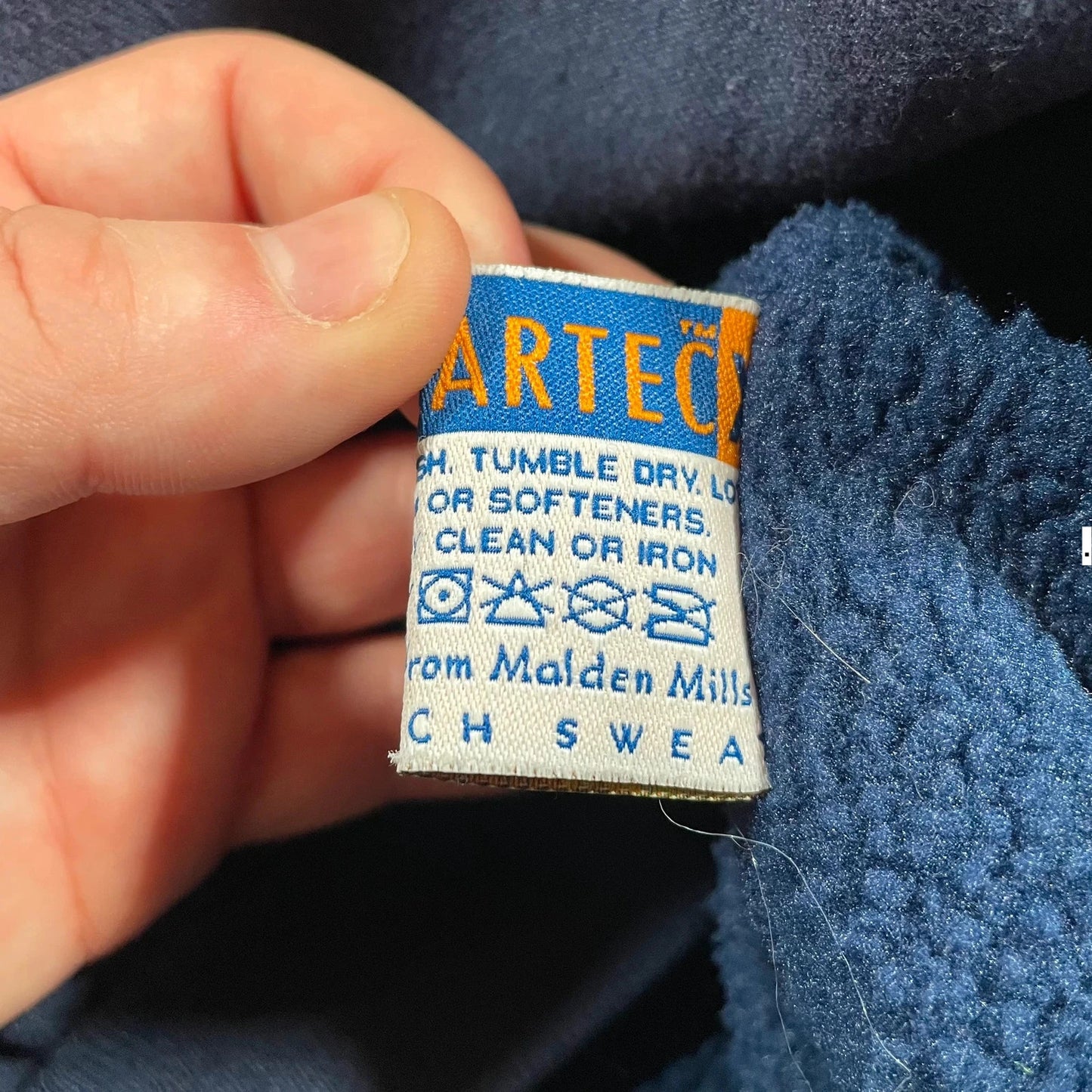Vintage 90s Double Layered Hoodie Polartec - Large