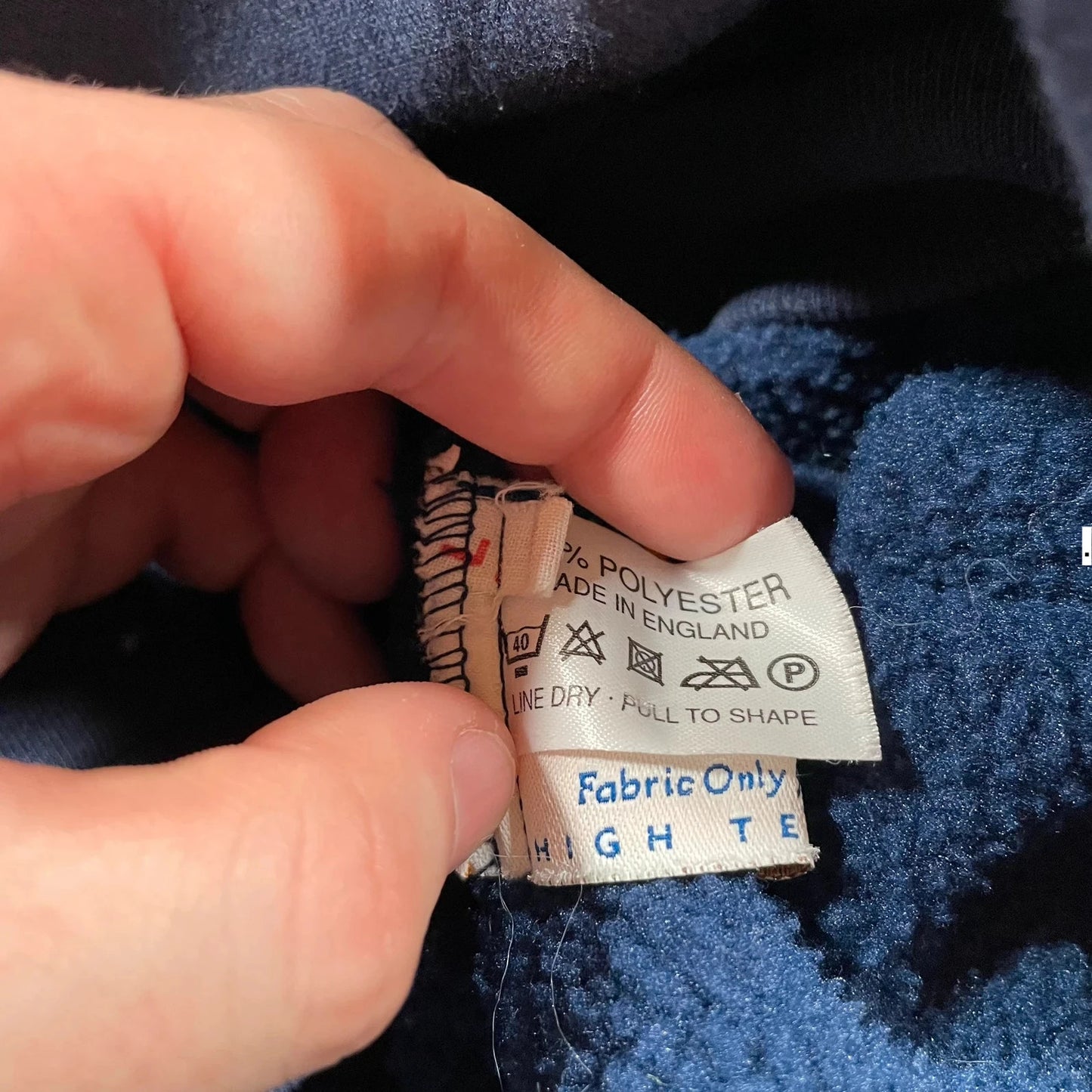 Vintage 90s Double Layered Hoodie Polartec - Large