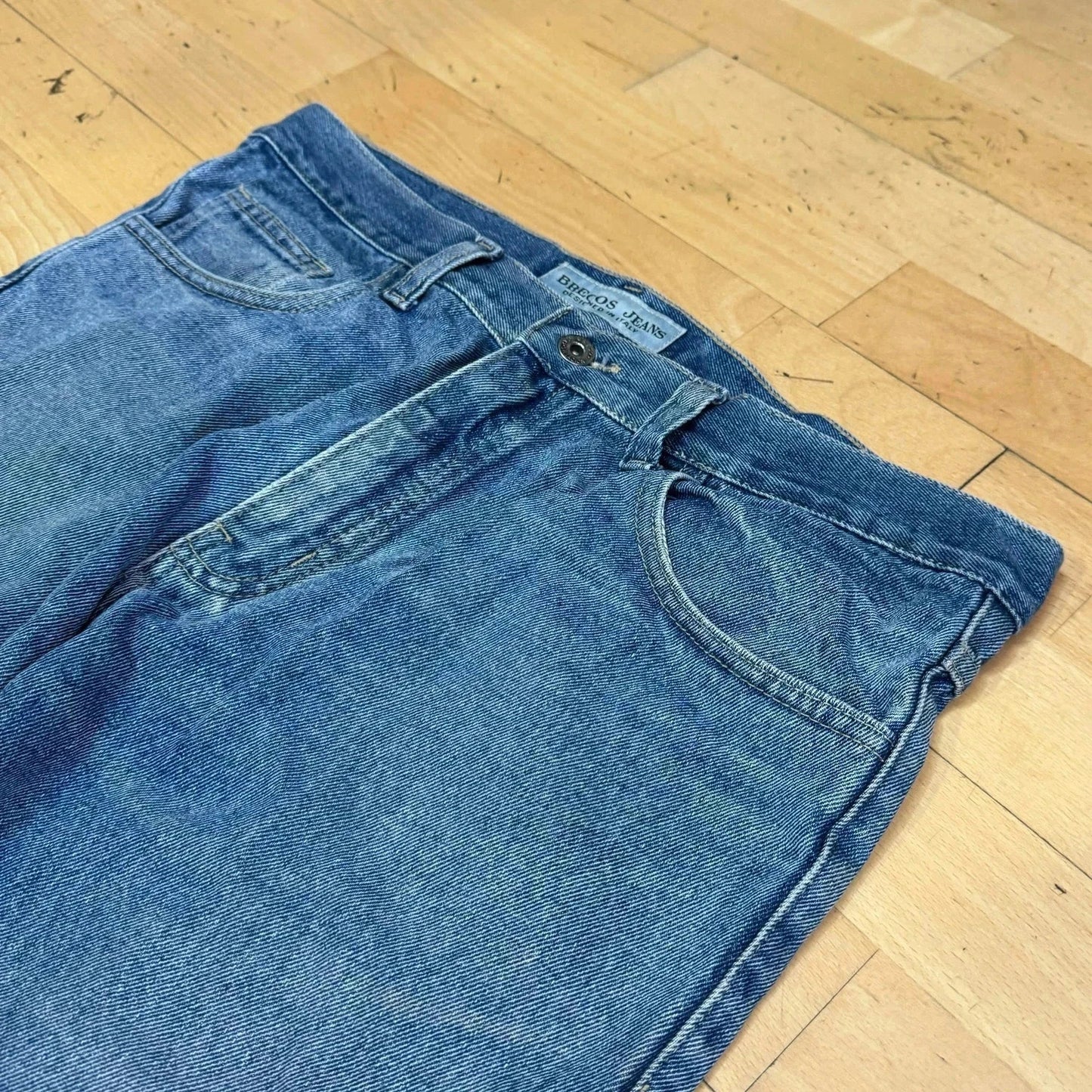 Vintage Brecos Jeans Wide Straight Leg - 34W 30L