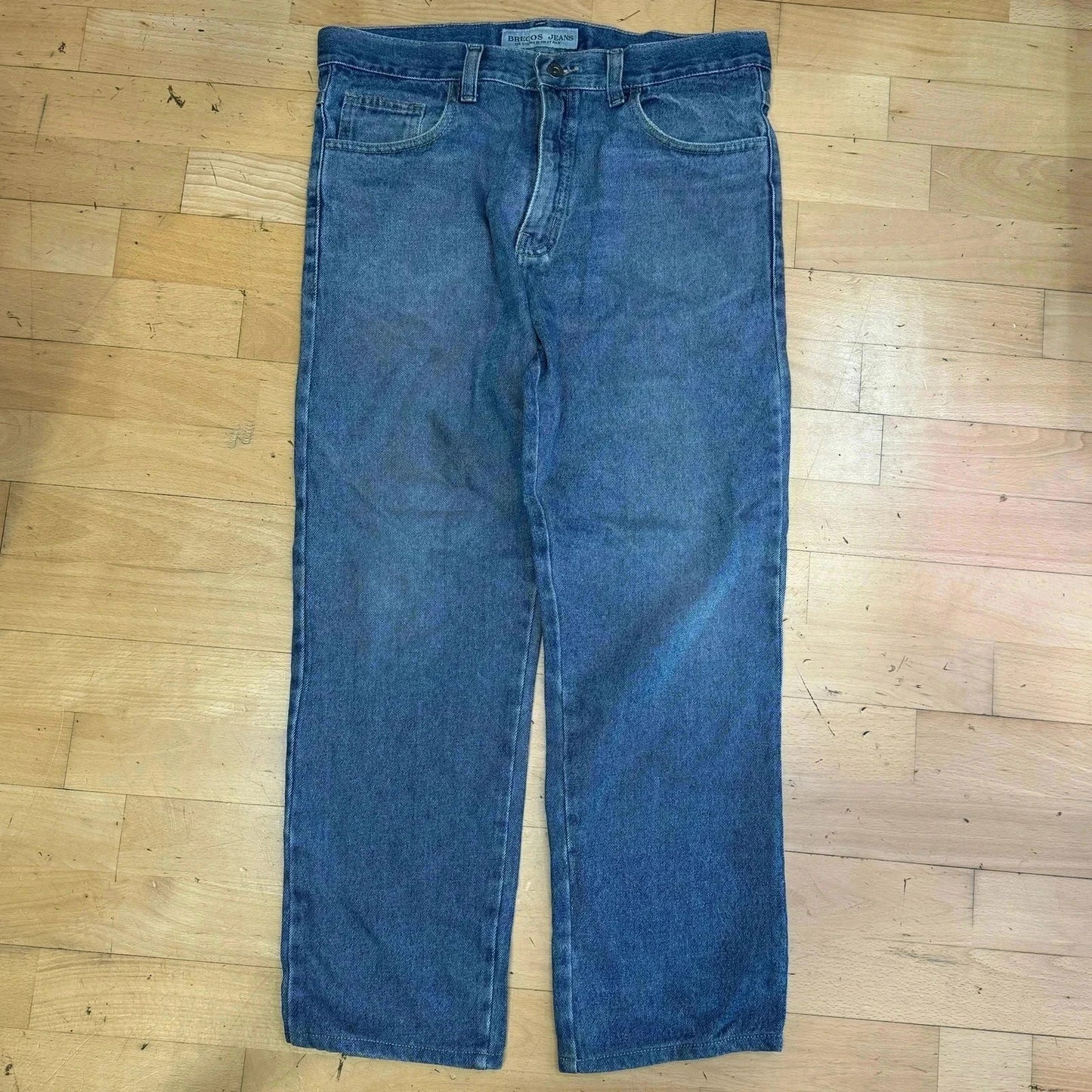 Vintage Brecos Jeans Wide Straight Leg - 34W 30L