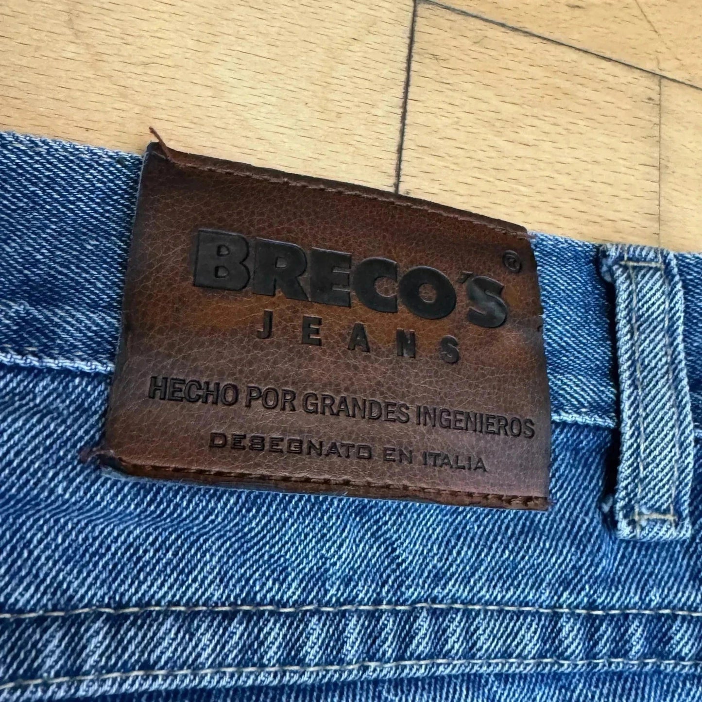 Vintage Brecos Jeans Wide Straight Leg - 34W 30L