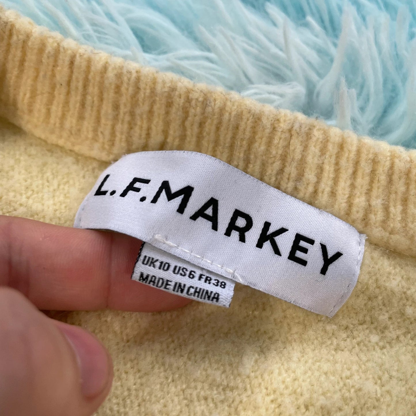 Yellow L.F. Markey Knitted Jumper - Size 10