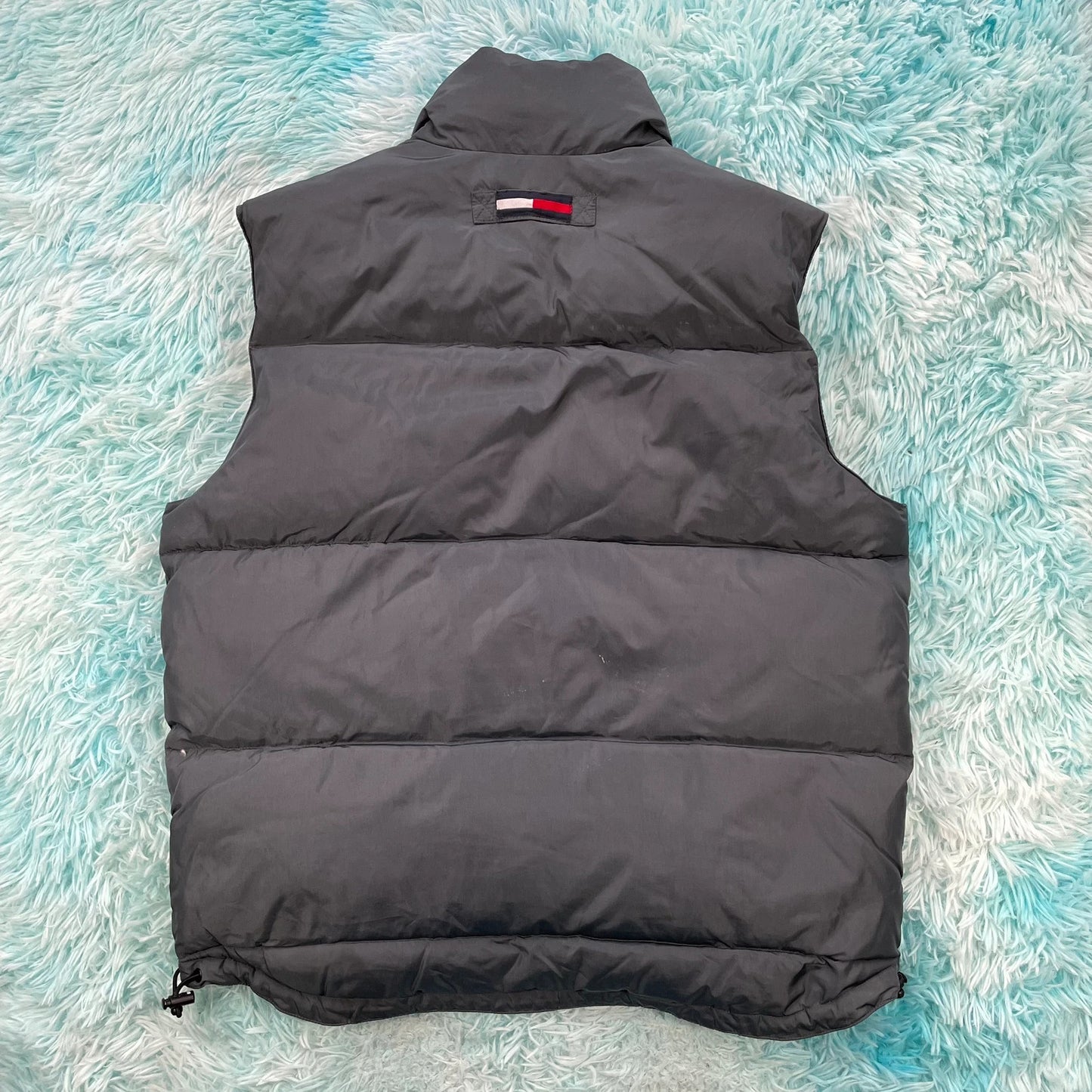 Grey Tommy Hilfiger Puffer Jacket Gilet - Medium