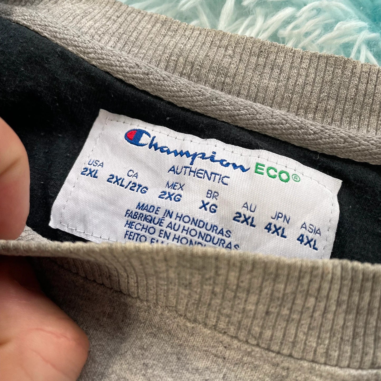 Vintage 00s Grey Champion Sweatshirt Plain - XXL