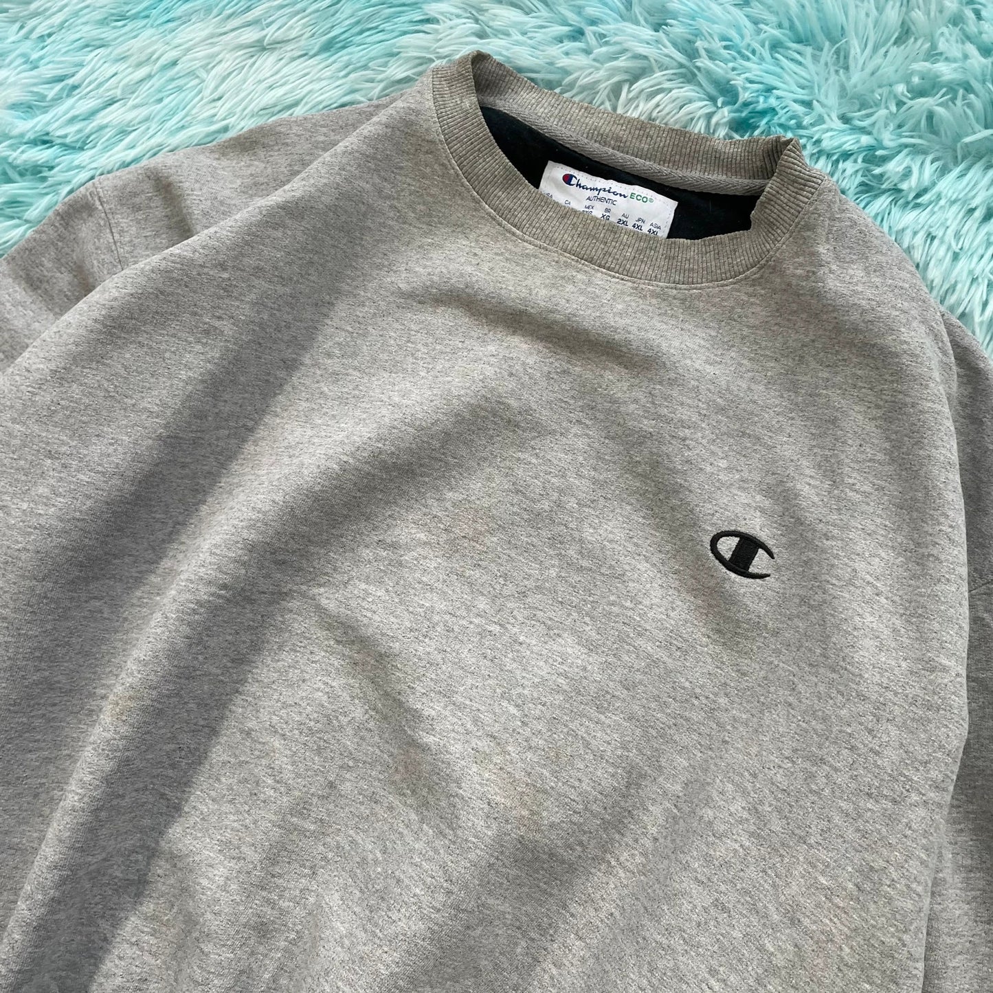 Vintage 00s Grey Champion Sweatshirt Plain - XXL