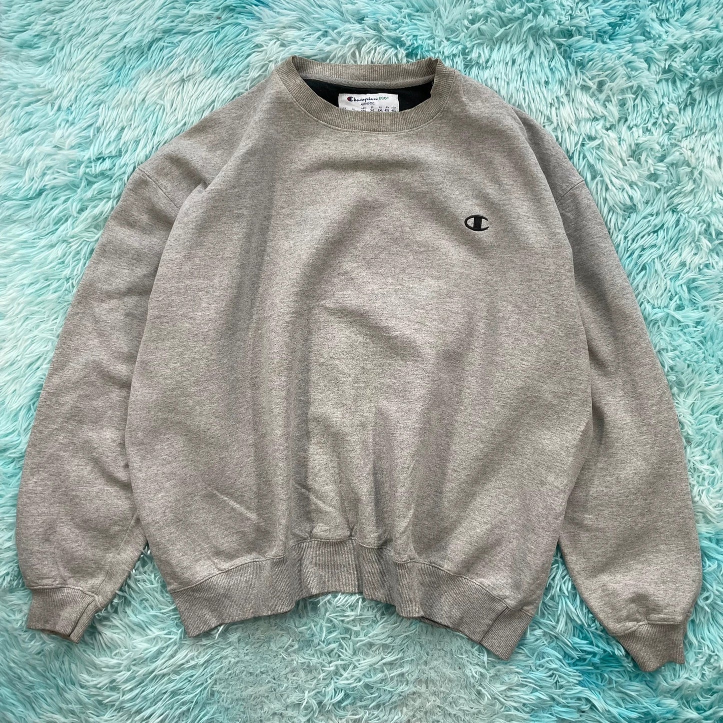 Vintage 00s Grey Champion Sweatshirt Plain - XXL