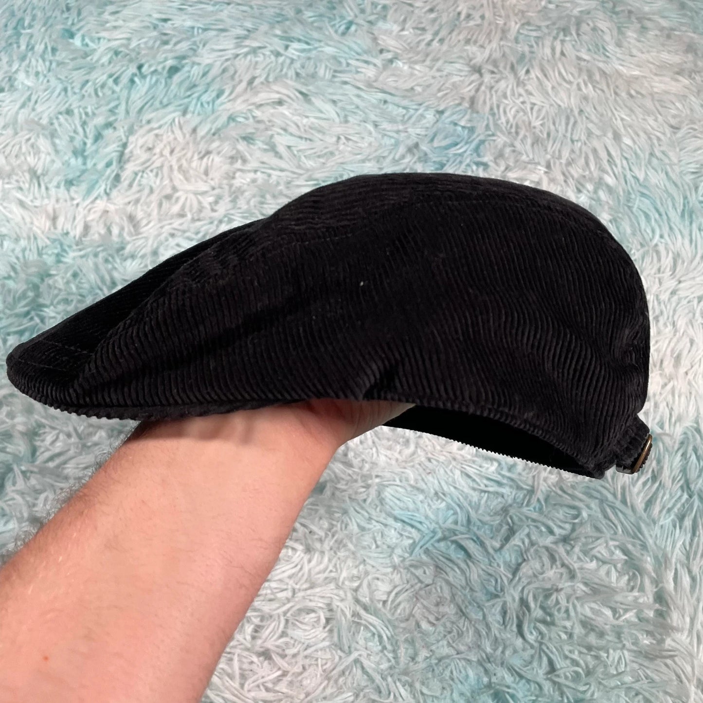 Black Corduroy Uniqlo Flatcap