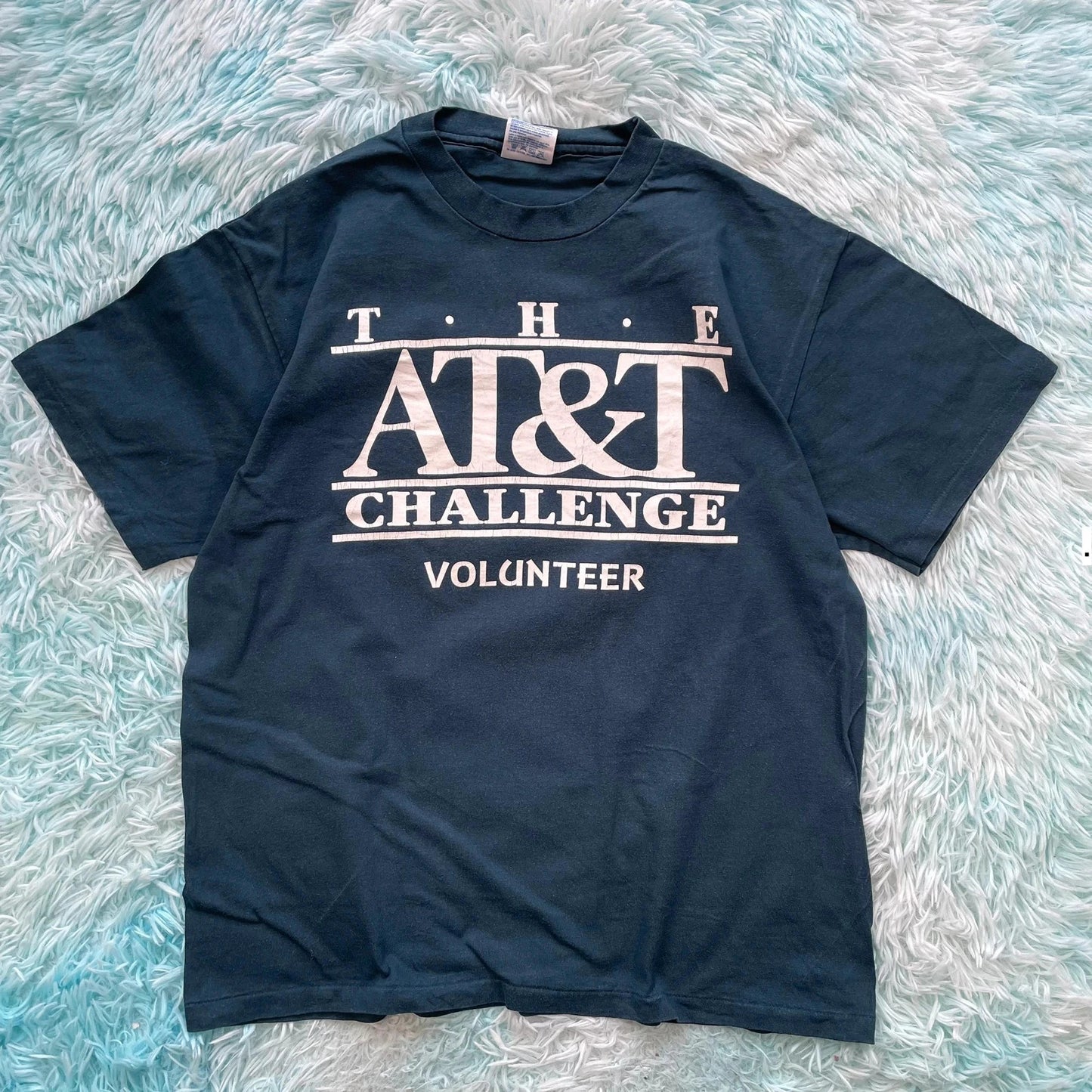 Vintage 90s Navy AT&T Powerade Graphic T Shirt - Large