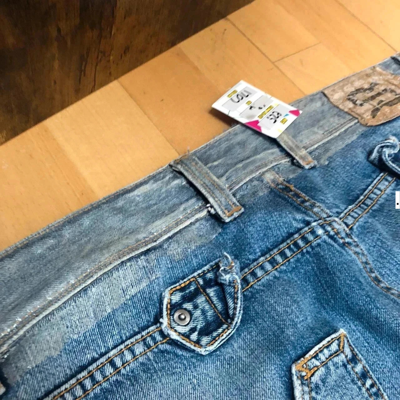 Vintage 90s Embroidered Jeans - 38W 32L