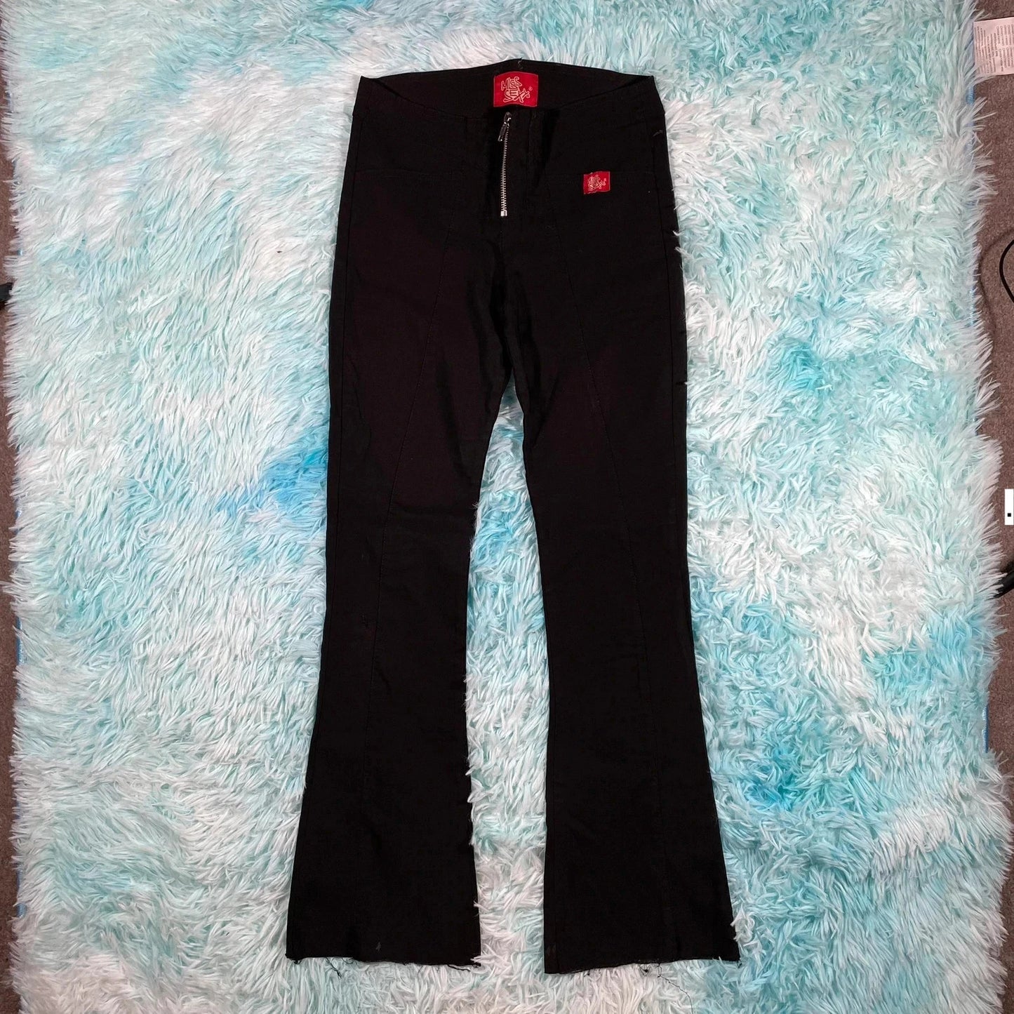 Vintage 00s Y2K Black Miss Sexy Trousers - Size 10