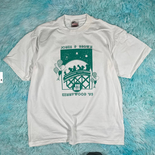 Vintage 90s Kennywood Theme Park Graphic T Shirt - XL