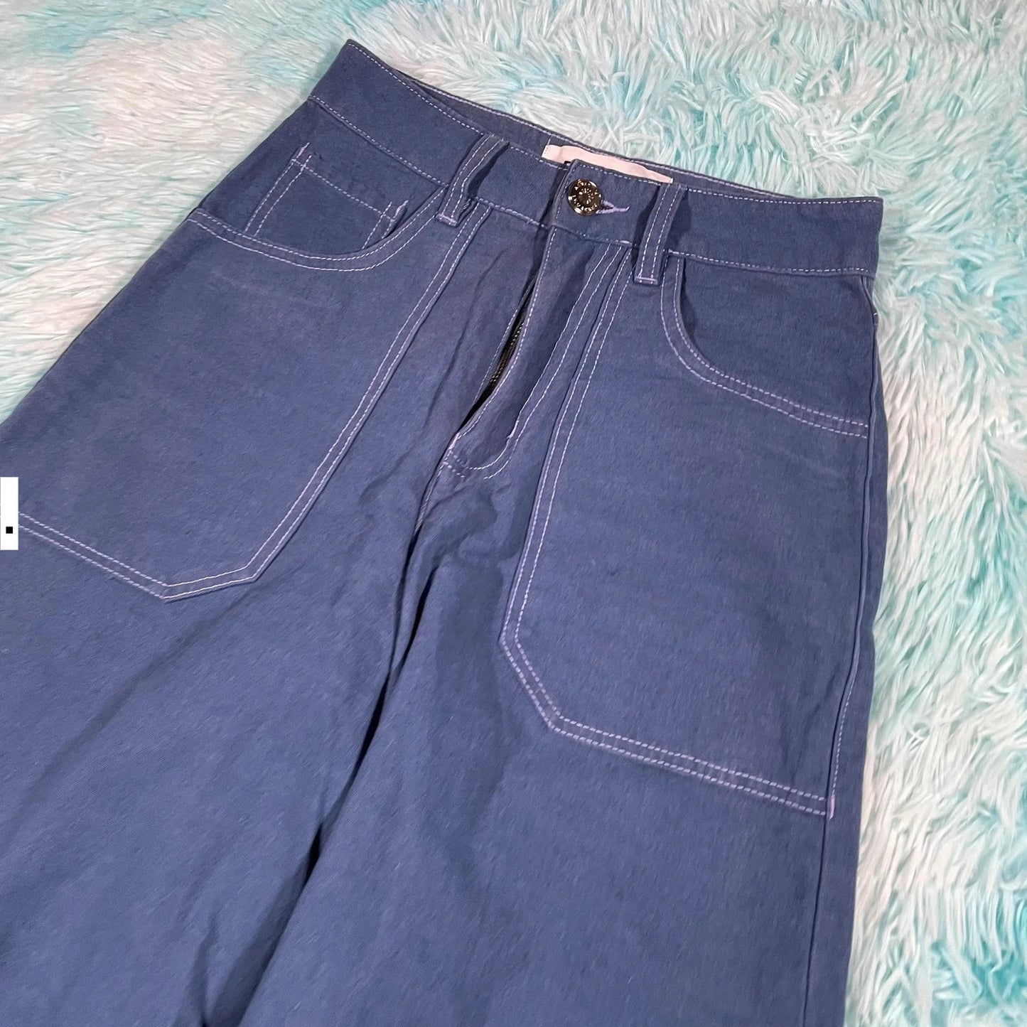 Blue LF Markey Flared Trousers - Size 6