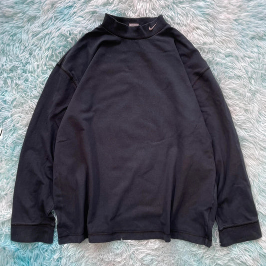 Vintage 90s Grey Nike Mock Neck Sweatshirt - XXL