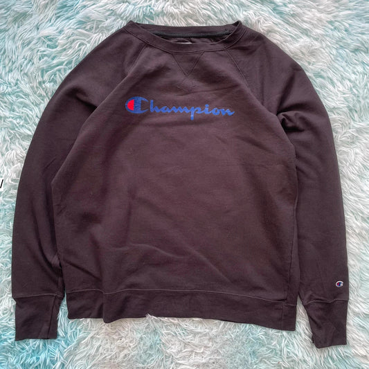 Vintage 00s Black Champion Sweatshirt - XL