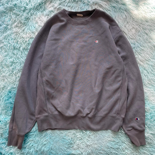 Grey Champion Blank Reverse Weave Sweatshirt - Large