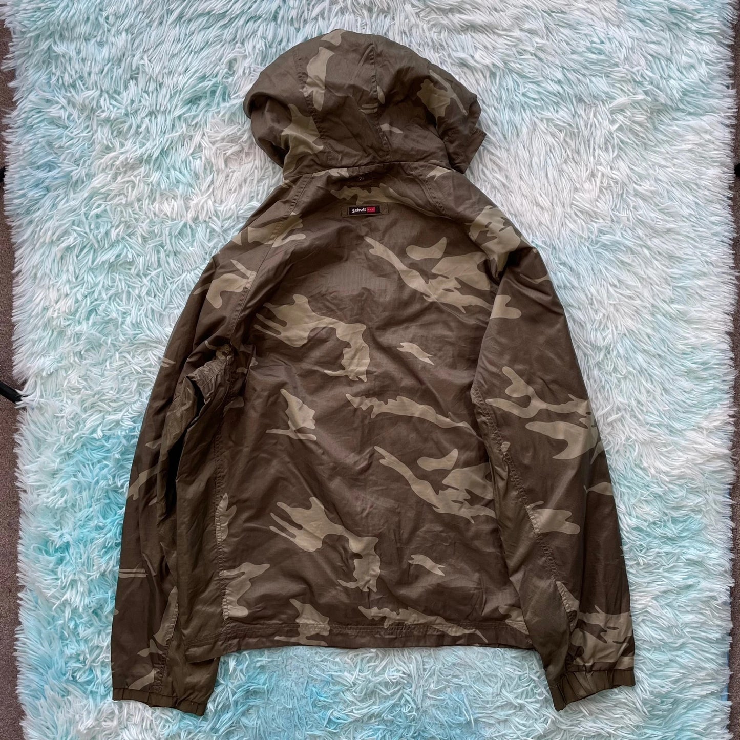 Vintage Camo Schott NYC Windbreaker Jacket - Medium