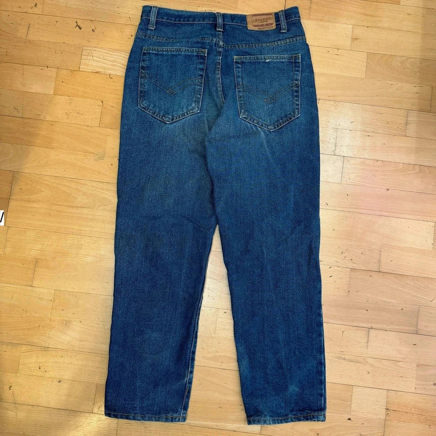 Vintage 90s Python Baggy Jeans Straight Leg - 34W 29L
