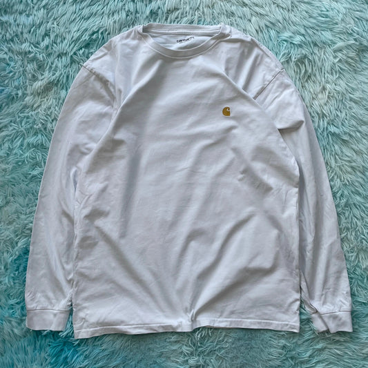 White Carhartt Long Sleeve T Shirt - Large