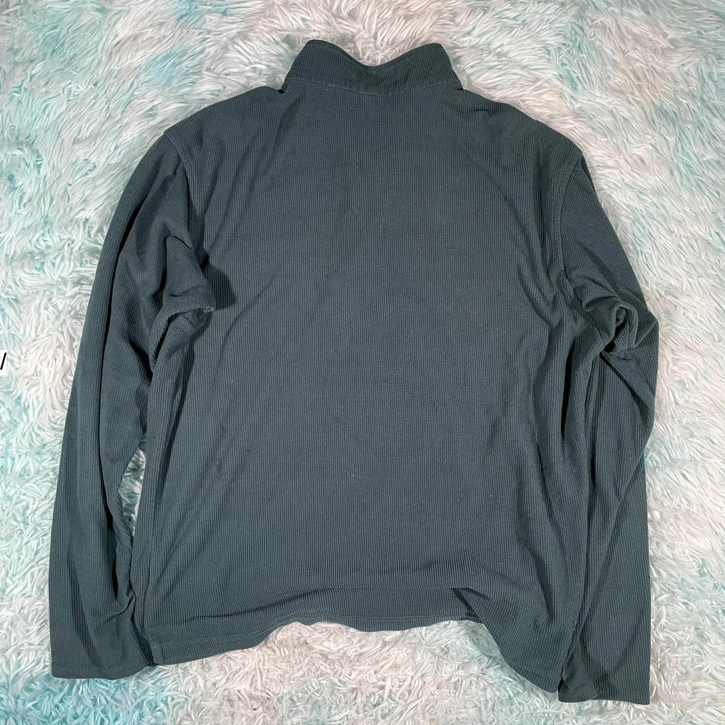 Vintage Green Lowe Alpine 1/4 Zip Fleece - Large