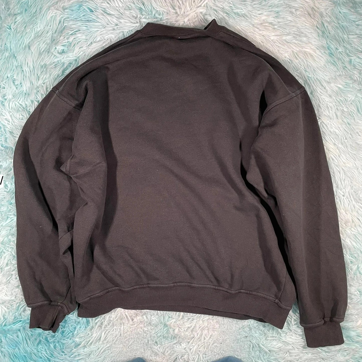 Vintage 90s Black Fila Sweatshirt Embroidered Spellout - Large