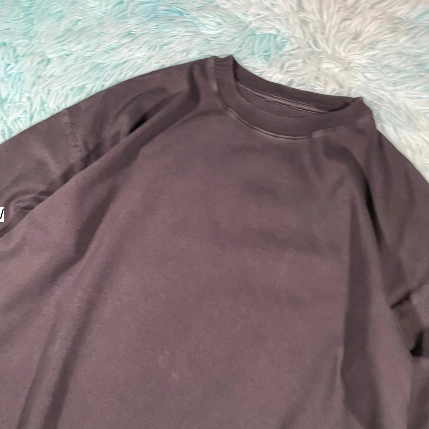 Navy Velour Garments Heavyweight Blank T Shirt - Medium